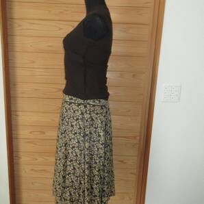 エポカ・スモールべリスプリントスカート64900円38ブラウン色の画像3