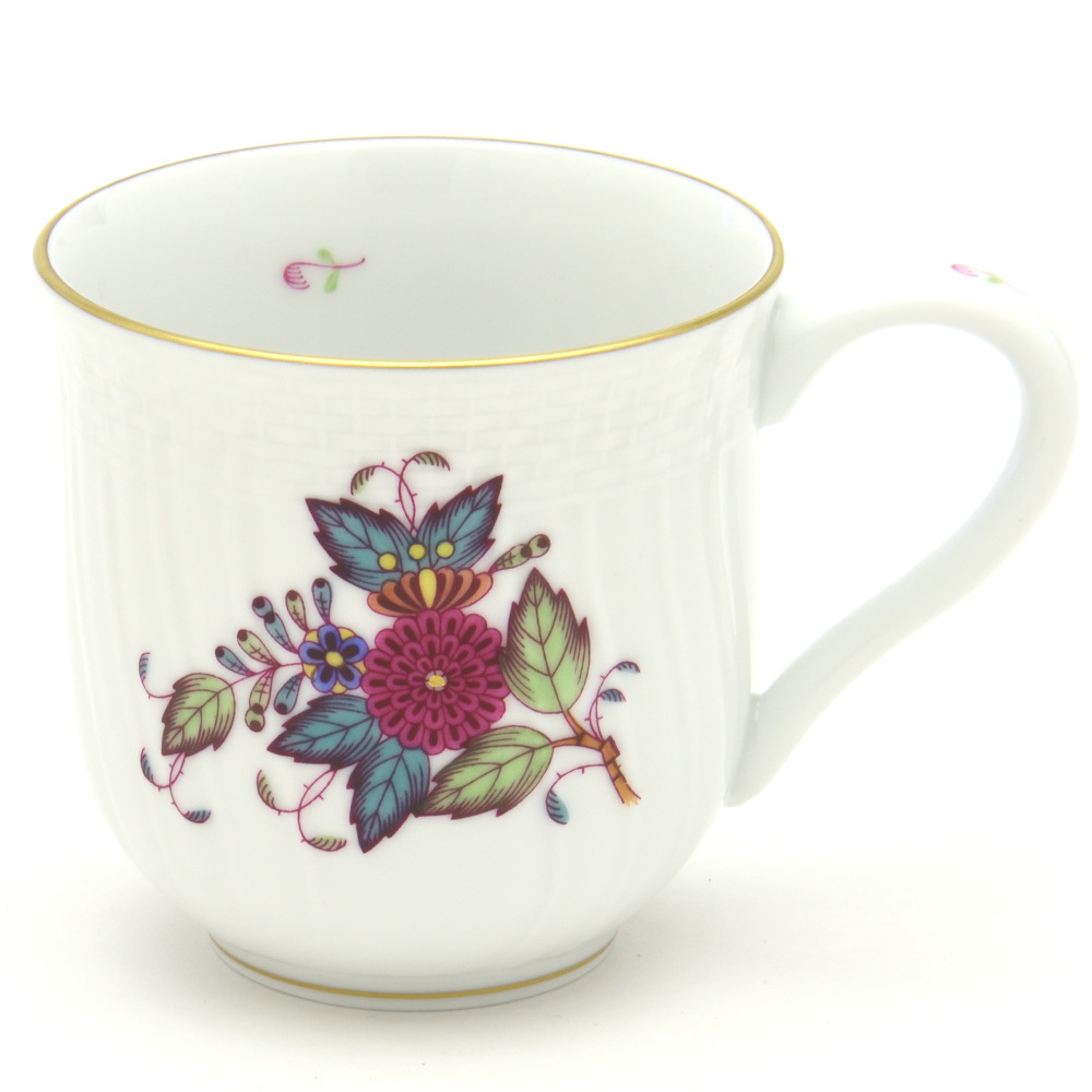 Herend Taza (S) Flor de Apony Multicolor Porcelana Pintada a Mano Vajilla Occidental Café/Té/Taza de Leche Vajilla Hecha en Hungría Nuevo Herend, utensilios de té, Taza, Hecho de cerámica