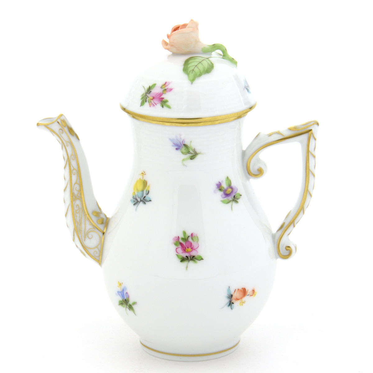 Herend Coffee Pot (S) Mille Fleur 1, 000 Flowers Rose Decoration Handmade Hand Painted Western Tableware Tableware Made in Hungary New Herend, Western tableware, tea utensils, pot