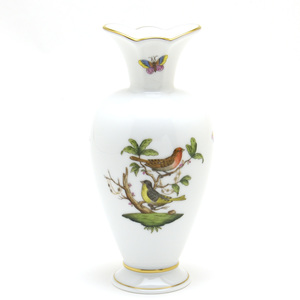 Art hand Auction Herend Rothschild Bird Vase (07053) Jarrón decorativo de porcelana pintado a mano, adorno de florero hecho en Hungría Nuevo Herend, muebles, interior, Accesorios de interior, florero