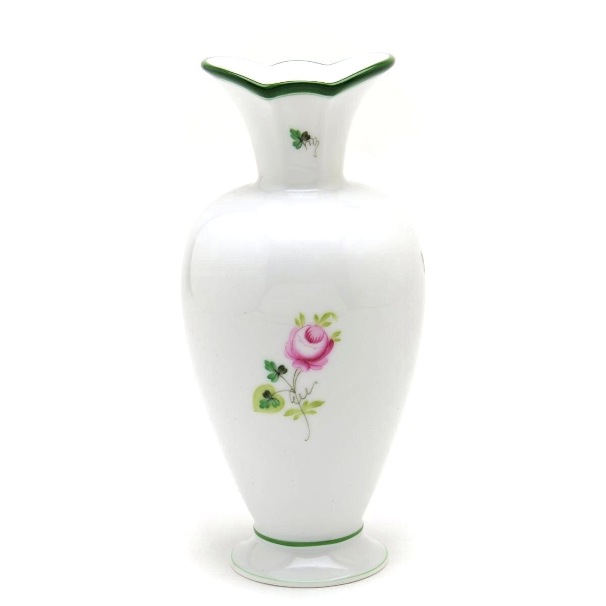 Herend Wiener Rosenvase (07053) Handbemaltes Porzellan, dekorative Vase, Blumenvase, Ornament, hergestellt in Ungarn, Neu-Herend, Möbel, Innere, Innenausstattung, Vase
