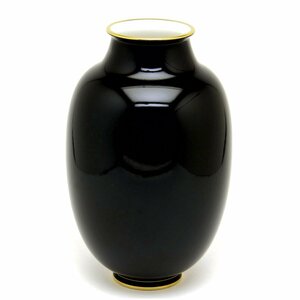 Art hand Auction セーブル 超希少 一点物 花瓶 マイヨドン 47(noir) 飾り壺 白樺薪の焚き木窯 1994年 ハンドメイド 新硬質磁器 フランス製 新品 Sevres, 家具, インテリア, インテリア小物, 花瓶