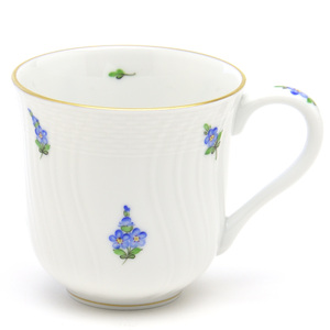 Art hand Auction Herend Mug Forget-me-not Hand Painted Porcelain Western Tableware Coffee Tea Milk Mug Tableware Made in Hungary New, tea utensils, Mug, Made of ceramic