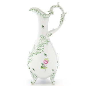 Art hand Auction Herend Jug Vienna Rose Handmade Hand Painted Water Jug Porcelain Flower Arrangement Vase Ornament Decoration Vases Made in Hungary New Herend, interior accessories, ornament, others