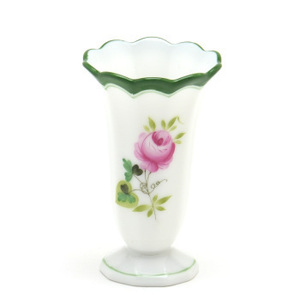 Art hand Auction Herend Vienna Rose Mini Vase (07192) Porcelaine Peinte à la main Vase Arrangement floral Ornement Fabriqué en Hongrie Nouveau Herend, meubles, intérieur, accessoires d'intérieur, vase