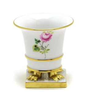 Art hand Auction Herend Vase (Mini) Vienna Rose Simple Mini Empeel Base (Four Legs) Porcelain Hand Painted Vase Flower Arrangement Decoration Made in Hungary New Herend, furniture, interior, interior accessories, vase