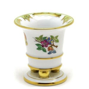 Art hand Auction Herend Vase (Mini) Victoria Bouquet Decoration Variations (2) Mini Empeel Base (Tribead) Porcelain Vase Flower Arrangement Made in Hungary New Herend, furniture, interior, interior accessories, vase