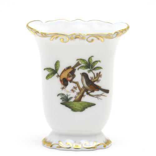 Herend Vase Vase à fleurs Vase décoratif Rothschild Oiseau peint à la main Ornement en porcelaine fabriqué en Hongrie Nouveau, meubles, intérieur, accessoires d'intérieur, vase