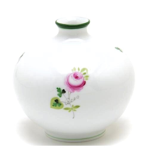 Herend Vienna Rose Vase (07088) Vase à fleurs unique en porcelaine peinte à la main - Vase décoratif - Arrangement floral - Fabriqué en Hongrie - Nouveau Herend, meubles, intérieur, accessoires d'intérieur, vase