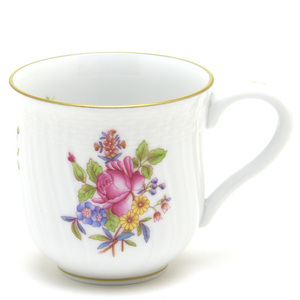 Art hand Auction Taza Herend (S) Printemps Porcelana pintada a mano Vajilla occidental Taza de café/té/leche Vajilla hecha en Hungría Nuevo Herend, utensilios de té, Taza, Hecho de cerámica