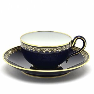 Art hand Auction Чашка и блюдце из соболя Demitasse, персидский жир, украшение из 24-каратного золота (№ 253bis), западная посуда ручной работы, сделано во Франции, Новый Севр, чайная посуда, чашка и блюдце, чашка демитассе