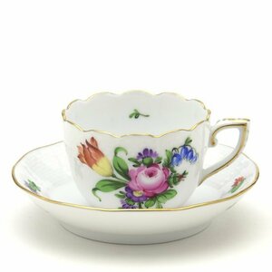 Art hand Auction Herend Demitasse Cup & Saucer Tulip Bouquet (BT-1) Hand Painted Porcelain Mocha Cup Western Tableware Coffee Bowl Dish Floral Pattern Made in Hungary New Herend, tea utensils, Cup and saucer, demitasse cup