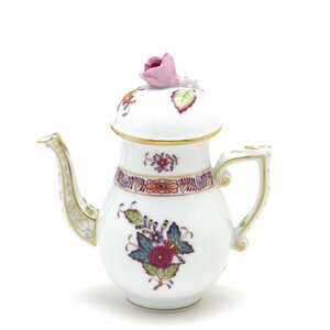 Art hand Auction Herend Coffee Pot (Mini) Apony Flower Multicolor Rose Decoration Handmade Hand Painted Western Tableware Tableware Made in Hungary New Herend, Western tableware, tea utensils, pot