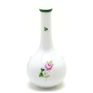 Art hand Auction Herend Vienna Rose Vase (07104) Hand Painted Single Flower Vase Porcelain Decorative Vase Vase Flower Arrangement Ornament Made in Hungary New Herend, furniture, interior, interior accessories, vase