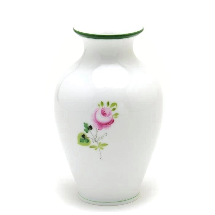 Herend Wiener Rosenvase (07003) Handbemaltes Porzellan, dekorative Vase, Blumenvase, Ornament, hergestellt in Ungarn, Neu-Herend, Möbel, Innere, Innenausstattung, Vase