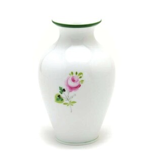 Art hand Auction Herend Vienna Rose Vase (07003) Jarrón decorativo de porcelana pintado a mano, adorno de florero hecho en Hungría Nuevo Herend, muebles, interior, Accesorios de interior, florero