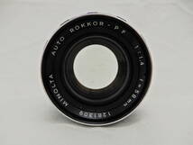 【JUNK品1円～】 MINOLTA AUTO ROKKOR-PF 1:1.4 f=58mm_画像4