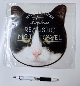 ◆今治/リアルモチーフタオル/ハチワレ猫/realistic motif towel/未使用美品