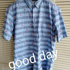 【 good day 】【イトーヨーカ堂】ユニオンジャックとロンドンバスのボーダーシャツ