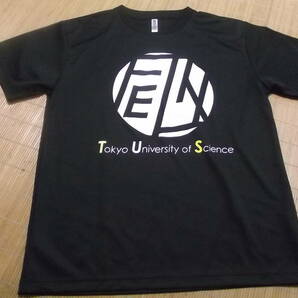 まとめて即決！新品 Tokyo University of Science｜東京理科大学 黒 スポーツ向け 速乾 半袖Tシャツの画像1