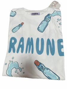 プニュズ　ラムネ柄 半袖Tシャツ　サイズ4