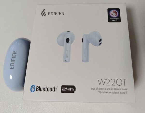 Edifier W220T ワイヤレスイヤホン Snapdragon Sound QCC3056チップ搭載