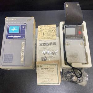  Sony SONY Watchman FD-20 tv watch man mobile tv portable tv instructions box attaching that time thing rare 1 jpy start 