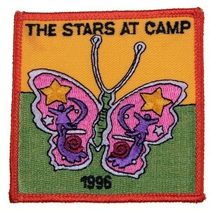 PI176 THE STARS AT CAMP 1996 蝶 刺繍 ワッペン パッチ ロゴ エンブレム アメリカ 米国 USA 輸入雑貨