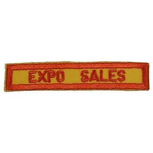 TC88 EXPO SALES テキスト系 ワッペン パッチ ロゴ エンブレム USA アメリカ 米国 輸入雑貨