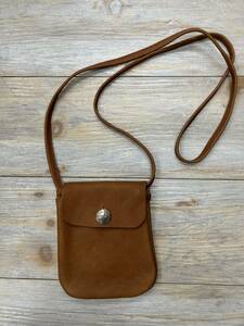 【未使用】VISVIM ビズビム LEATHER POACH レザーポーチ SHOLDER BAG キャメル ブラウン 19SS medicine bag メディスンバッグ