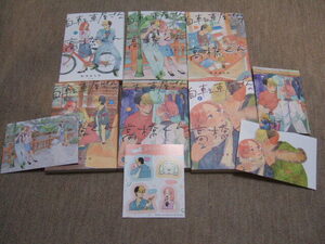 送料込 ステッカー、ポストカード付き　6冊セット　自転車屋さんの高橋くん　松虫あられ　1巻 2巻 3巻 4巻 5巻 6巻