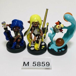 M5859 ●中古 美品 即決●amiibo トリプルセット インクリング イエロー・オクトリング ブルー・コジャケ●アミーボ スプラトゥーン3