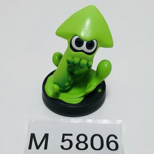 M5806 ●中古 即決●amiibo イカ (アミーボ スプラトゥーン グリーン 緑) ●Splatoon / Inkling Squid