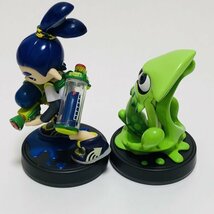 M5854 ●中古 美品 即決●amiibo ボーイ ブルー + イカ グリーン（アミーボ スプラトゥーン)●Splatoon / Inkling Boy / Inkling Squid_画像6