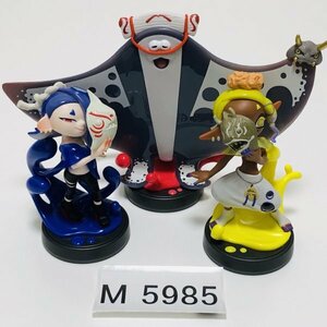 M5985 ●中古 美品 即決●amiibo すりみ連合セット [ フウカ ／ ウツホ ／ マンタロー ] アミーボ スプラトゥーン ●Splatoon Series