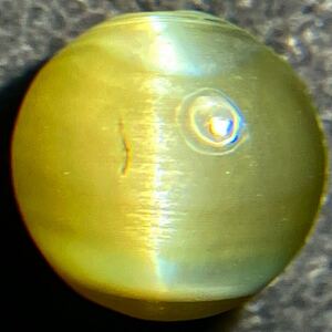 ［天然クリソベリルキャッツアイ3.247ct］A 約7.6×7.4mm ルース 裸石 宝石 ジュエリー chrysoberyl cats eye DA0/DA0