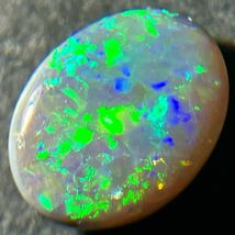 遊色効果!!［天然ブラックオパール1.111ct］A 8.0×6.0mm ルース 裸石 black opal 宝石 ジュエリー jewerly DA0/DA0 テEA5_画像1