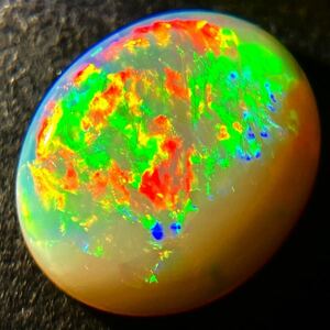 遊色効果抜群!!［天然オパール3.572ct］A 14.0×11.7mm ルース 裸石 opal 宝石 ジュエリー jewerly