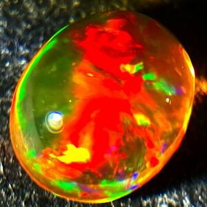 遊色効果抜群!!［天然ファイアオパール1.088ct］A 7.5×6.1mm ルース 裸石 fire opal 宝石 ジュエリー jewerly