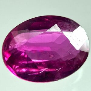 ［天然ルビー0.758ct］A 約6.4×4.7mmソーティング付 ルース 裸石 宝石 ジュエリー コランダム corundum ruby 紅玉　