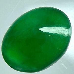 樹脂含浸なし!!［天然本翡翠1.650ct］A 約8.4×6.4mm ルース 裸石 宝石 ジュエリー jade jadeite ジェダイト DA0/DA0 テEB0