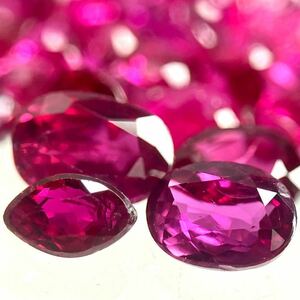 ［天然ルビーおまとめ］ A 20ct 裸石 宝石 コランダム corundum jewelry ジュエリー ruby 紅玉 DD5 ①