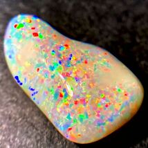 遊色効果抜群!!［天然ホワイトオパール6.650ct］M 17.6×10.8mm ルース 裸石 white opal 宝石 ジュエリー jewerly _画像2