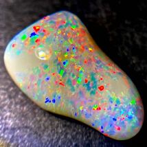 遊色効果抜群!!［天然ホワイトオパール6.650ct］M 17.6×10.8mm ルース 裸石 white opal 宝石 ジュエリー jewerly _画像3