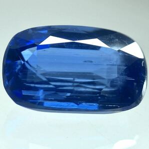 2.1ctUP!!［天然カイヤナイト2.176ct］A 約9.0×5.7mm ルース 裸石 宝石 ジュエリー kyanite DB0/テEA0の画像1