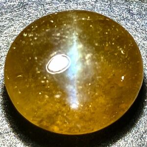 ［天然クリソベリルキャッツアイ7.066ct］A 約10.2×9.1mm ルース 裸石 宝石 ジュエリー chrysoberyl cats eye DA0/DA0 テEC0