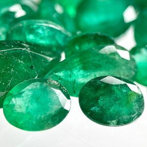 ［天然エメラルドおまとめ］ A 50ct 裸石 宝石 emerald ベリル jewelry ジュエリー beryl EA1 の画像1
