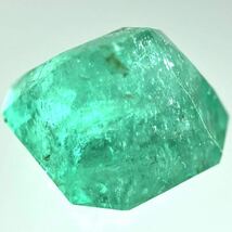 2.4ctUP!!［天然エメラルド2.402ct］A 約8.0×7.6mm ルース 裸石 宝石 ジュエリー beryl emerald ベリル DH0 テEA3_画像2