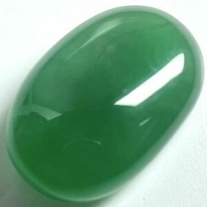 含浸なし!!［天然本翡翠2.334ct］A 約10.0×6.6mm ルース 裸石 宝石 ジュエリー jade jadeite ジェダイト BJ1/DE0 テEA6