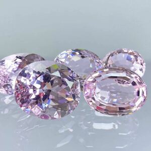 ［天然クンツァイト5点おまとめ］ A 52.5ct 裸石 宝石 pink jewelry ジュエリー ルース